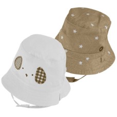 Children's double-sided Mayoral hat beige-white