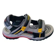 Geox black sandal with scratches