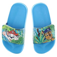 Disney blue beach slipper with scratches