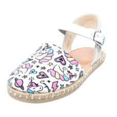 Conguitos beige espadrille sandal with buckle