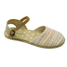Childrenland beige espadrille sandal with buckle