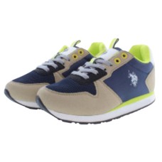 Sports Casual Polo blue with laces