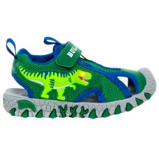 Bull Boys sneaker green with scratches and lights