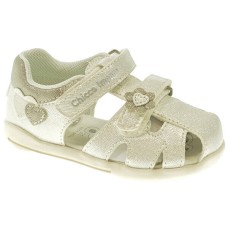 Chicco white sandals with scratches