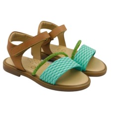 Ricco tan sandal with scratches