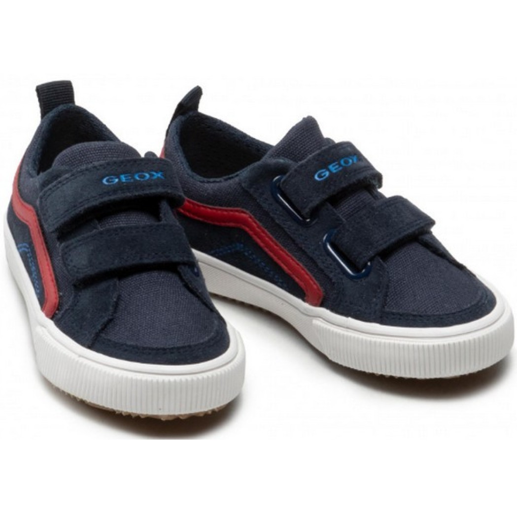 Παπούτσι casual-sneaker Geox σκούρο μπλε με σκρατς 