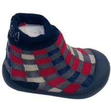 Klin plaid blue-red-white slipper