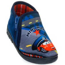 Children's mini-Max blue slippers with zipper (polis navy)