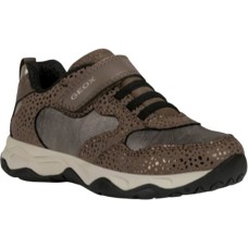 Casual Geox sports gray with scratches and laces (j16cma 0dhbc c1x2x smoke gray / gold)
