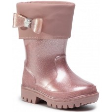 Mayoral pink wellies for children with glitter