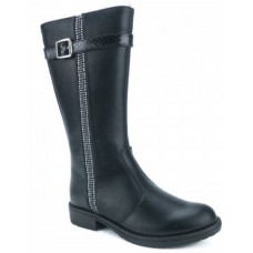 Black Asso boot with zipper