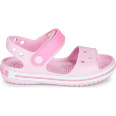 Crocs pink beach slipper with scratches