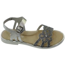 Primi Passi silver sandal with buckle